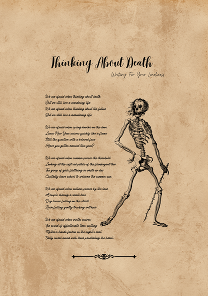 Thinking About Death | Printable Poetry