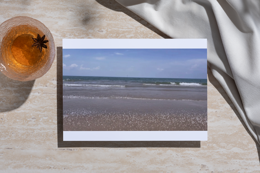 The Sea Releases Your Stress: Greeting Card Print